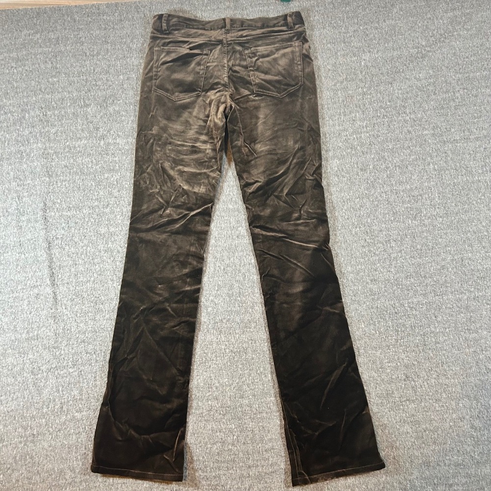 Ralph Lauren Black Label Womens Brown Velvet Straight Pants Size 4 Fits 31x33‎ - Picture 5 of 7